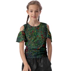 Grass Nature Meadow Kids  Butterfly Cutout T-shirt by Hannah976