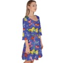 Grateful Dead Dancing Bears Pattern Velour Kimono Dress View3