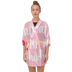 Watch Me Whip  Half Sleeve Chiffon Kimono by ConteMonfrey