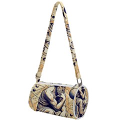 Thinker Sculpture Design Geometric Mini Cylinder Bag by Salmanaz77