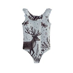 Artwork Graffiti Painting Creative Kids  Frill Swimsuit by Salmanaz77