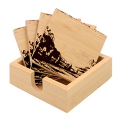 Mountains Rural Countryside Sky Bamboo Coaster Set by Salmanaz77