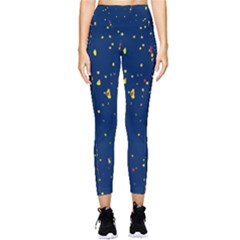 Christmas Sky Happy Pocket Leggings  by Dutashop