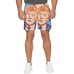 Orange Donald Trump Men s Runner Shorts by vintagetrump