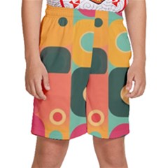 Geometric Design 08 Kids  Basketball Shorts by myclothy