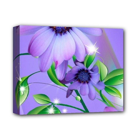 Purple Flower Nature Deluxe Canvas 14  X 11  (stretched) by Posterlux