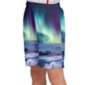 Northern Lights Aurora Night Nature Kids  Basketball Shorts View2