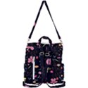 Foliage Pattern Beautiful Aesthetic Secret Garden Crossbody Backpack View3
