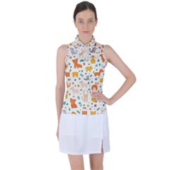 Pet Animal 04 Women s Sleeveless Polo T-shirt by myclothy