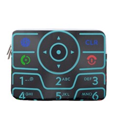 Retro Mobile Device Output Device 13  Vertical Laptop Sleeve Case With Pocket by Bedest