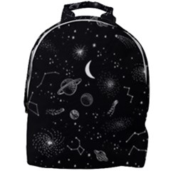 Cosmic Black Space Star Mini Full Print Backpack by Ndabl3x