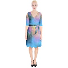 Smokescreen Wrap Up Cocktail Dress by pollyparadiseartshop