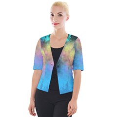 Smokescreen Cropped Button Cardigan by pollyparadiseartshop