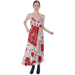 Be My Valentine Tie Back Maxi Dress by pollyparadiseartshop
