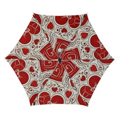 Be My Valentine Automatic Folding Umbrella With Case (small) by pollyparadiseartshop
