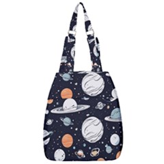 Space Galaxy Universe Stars Sky Center Zip Backpack by Paksenen