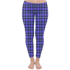 Blue Tartan Plaid 1 Classic Winter Leggings by dressshop