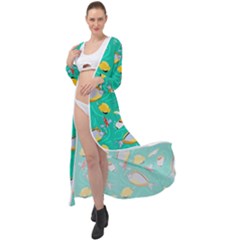 Naso Flame Fabric Maxi Chiffon Beach Wrap by SeaworthyClothing