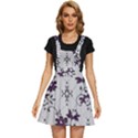 Elegant Purple Floral Jacquard Mesh Lace Fabric Apron Dress View1