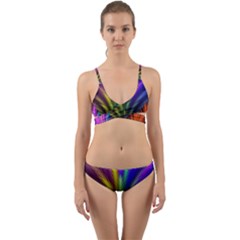 Abstract Colors - , Abstract Colors Wrap Around Bikini Set by kyorashop23