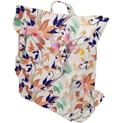 Abstract Floral Background Buckle Up Backpack by kyorashop23
