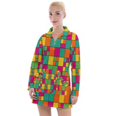 Abstract-background Women s Long Sleeve Casual Dress by kyorashop23