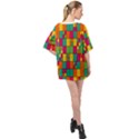 Abstract-background Oversized Chiffon Top View2