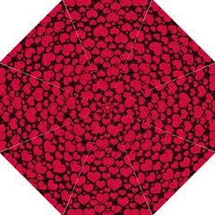 Valentines Day Hearts Pattern Love Red Straight Umbrellas by Maspions