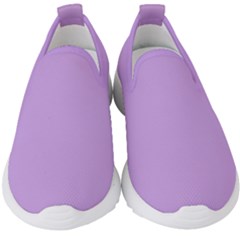Luscious Lavender Hex #cca3e7 Kids  Slip On Sneakers by dressshop