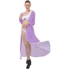 Luscious Lavender Hex #cca3e7 Maxi Chiffon Beach Wrap by dressshop