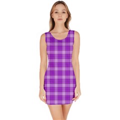 Purple Plaid Tartan 3 Bodycon Dress by dressshop