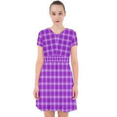 Purple Plaid Tartan 3 Adorable In Chiffon Dress by dressshop