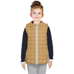 Autumn Fall Plaid Tartan 1 Kids  Hooded Puffer Vest by dressshop