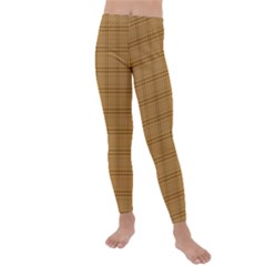 Autumn Fall Plaid Tartan 1 Kids  Lightweight Velour Leggings by dressshop