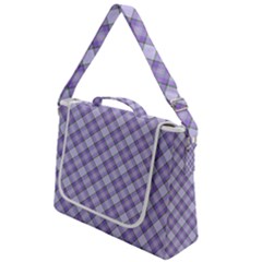 Purple Plaid Tartan 2 Diagonal Box Up Messenger Bag by dressshop