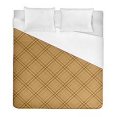 Autumn Fall Plaid Tartan 1 Diagonal Duvet Cover (full/ Double Size) by dressshop