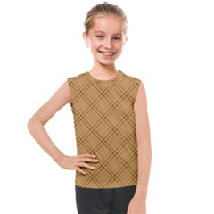 Autumn Fall Plaid Tartan 1 Diagonal Kids  Mesh Tank Top by dressshop