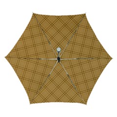 Autumn Fall Plaid Tartan 1 Diagonal Automatic Folding Umbrella With Case (small) by dressshop
