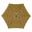 Autumn Fall Plaid Tartan 1 Diagonal Automatic Folding Umbrella with Case (Small) View1