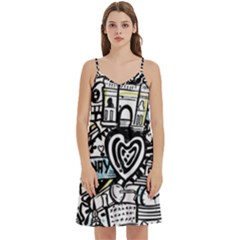 Doodle New York City Nyc Mini Camis Dress With Pockets by Salmanaz77