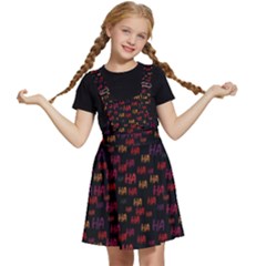 Pattern Ha Ha Ha  Abstract Black Dark Doodle Hahaha Pattern Physco Kids  Apron Dress by Salmanaz77