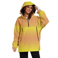 Electric Yellow To Coral Pink Bilinear Gradient Women s Ski And Snowboard Waterproof Breathable Jacket by GradientsOmbre