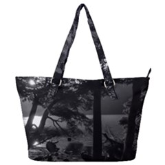 Los Alerces National Park Waterfront Landscape, Argentina002 Full Print Shoulder Bag by dflcprintsclothing