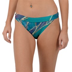 Aqua Batik, Abstract, Colorful Band Bikini Bottoms by kyorashop23