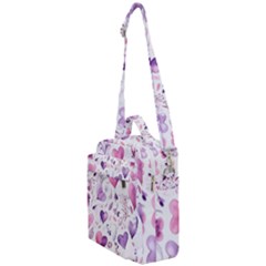 Hearts Love Purple Crossbody Day Bag by Grandong