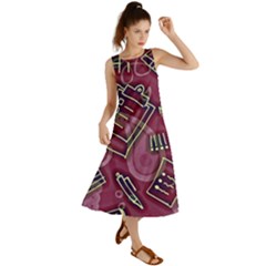 Abstract Art Pattern Design Background Summer Maxi Dress by Grandong