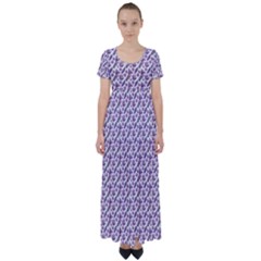 Boho Pattern 2 High Waist Short Sleeve Maxi Dress by designsbymallika