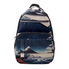 Hokusai Moutains Japan Carry-on Travel Backpack by Bedest