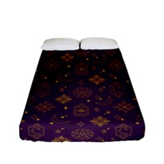 Moon Stars Pattern Fitted Sheet (full/ Double Size) by Sabxi