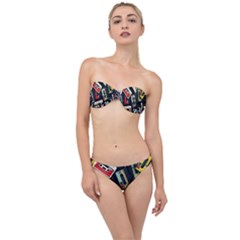 Abstract Case Classic Bandeau Bikini Set by kyorashop23